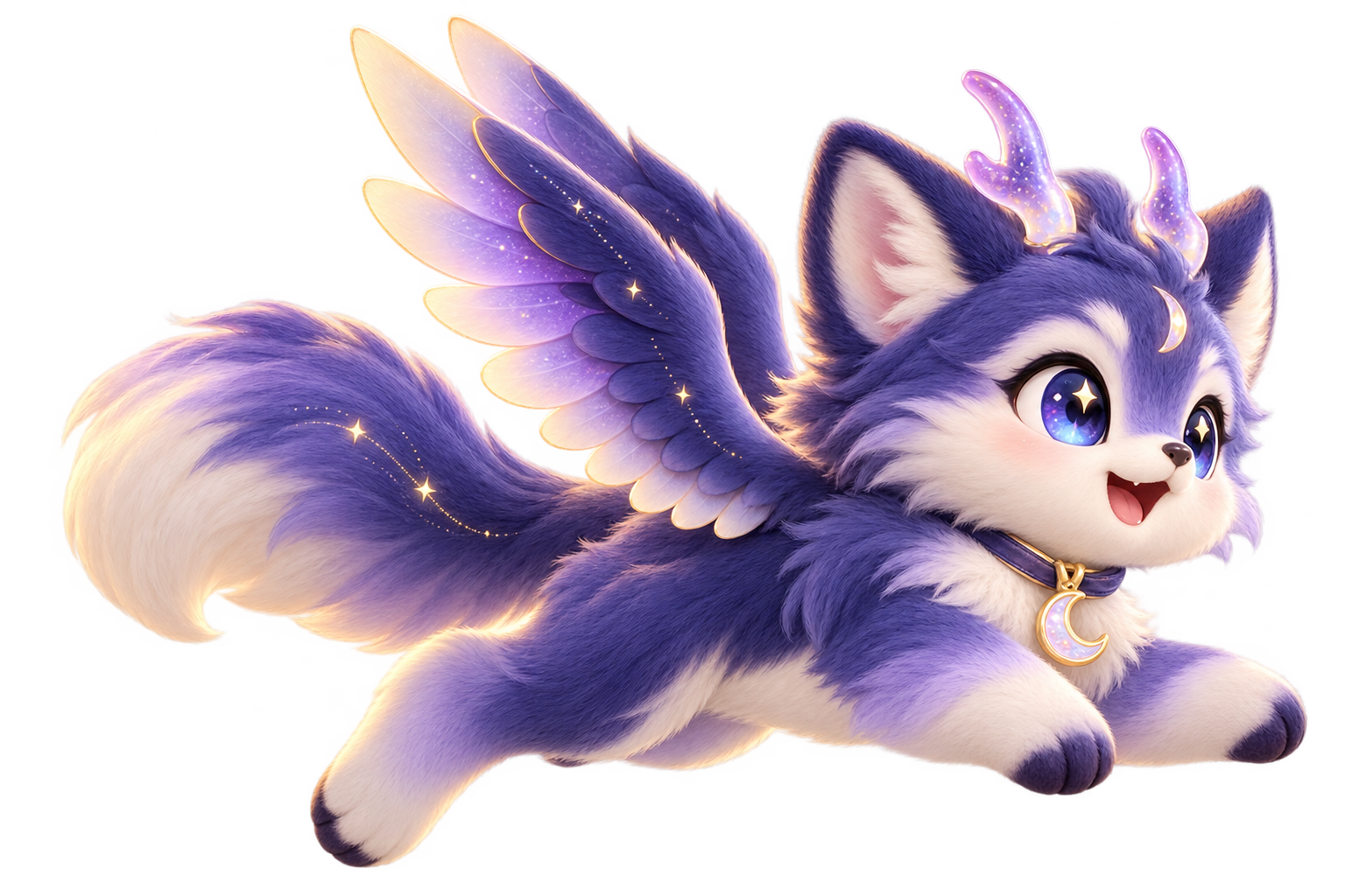 Bonnie flying through the night